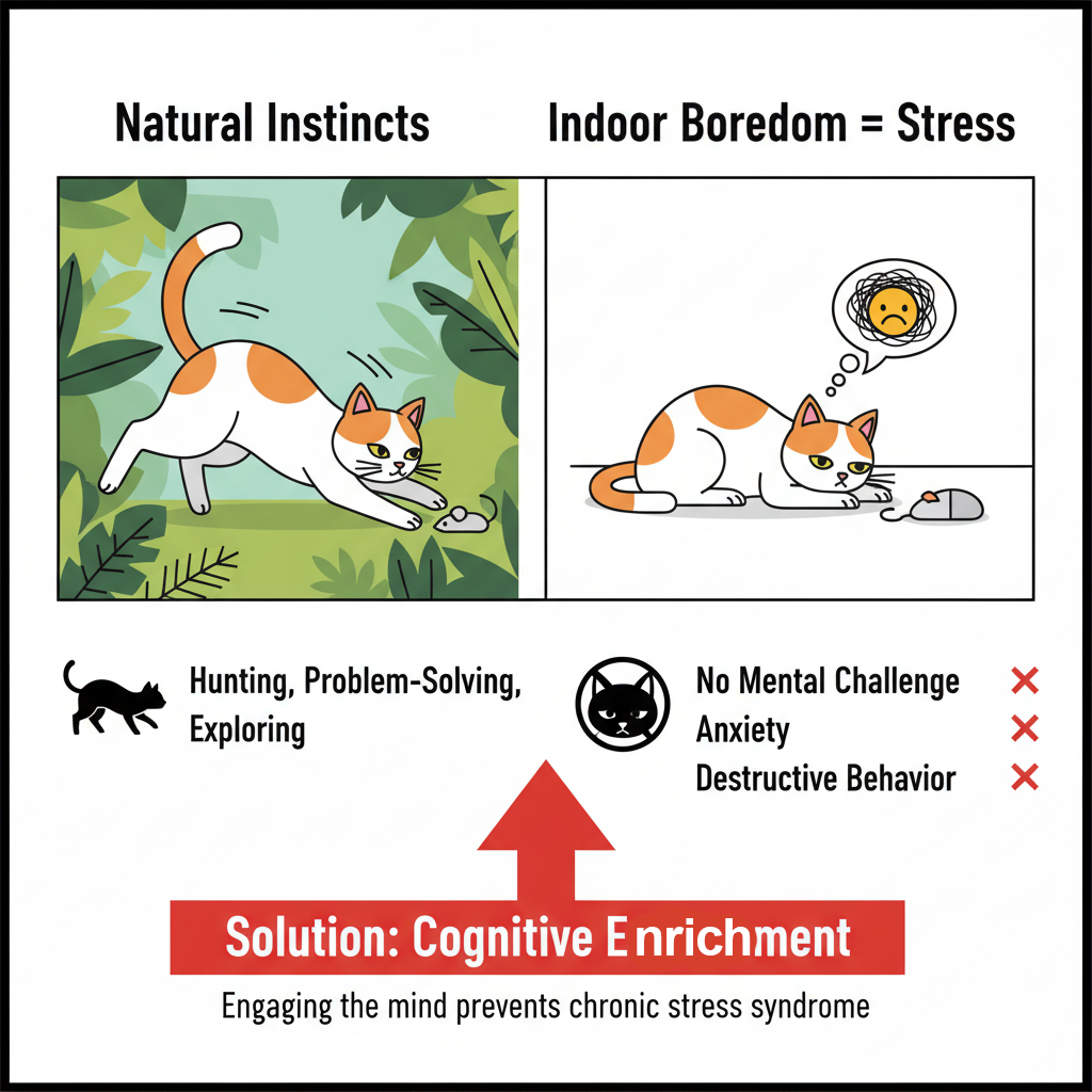 "Mental Gymnastics for Cats: How Cognitive Enrichment Eliminates Stress at Its Source"
